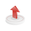 Predictive analytics arrow icon