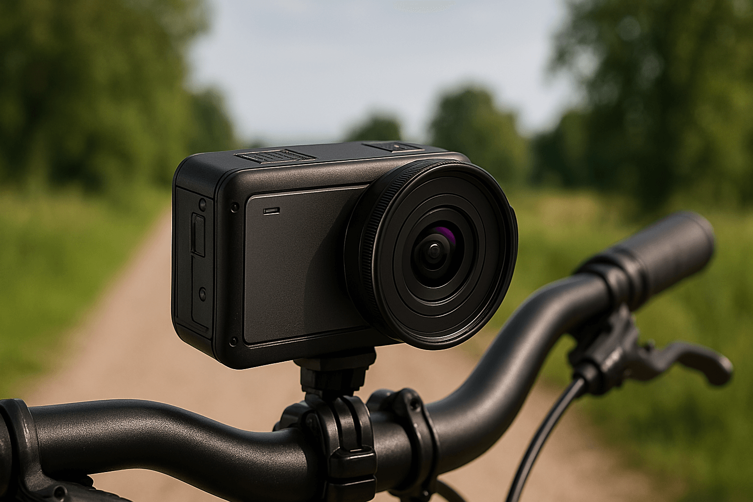 The spot camera is mounted on a bicycle to capture fast-paced scenes