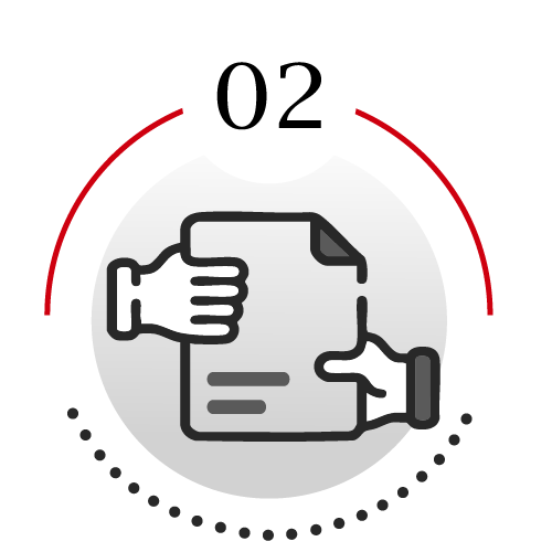 Step 2: Qualification Screening and Review icon