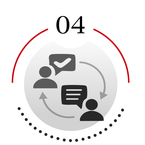 Step 4: Testing and Interview icon