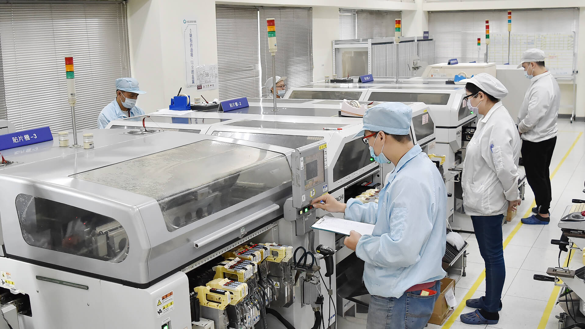 アビリティ・エンタープライズの生産ライン現場。製造品質保証と継続的な改善を通じて、国際基準と顧客ニーズを満たしています。