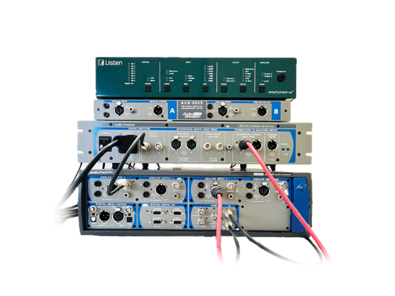 Audio Precision professional audio analyzer for acoustic testing and signal measurement