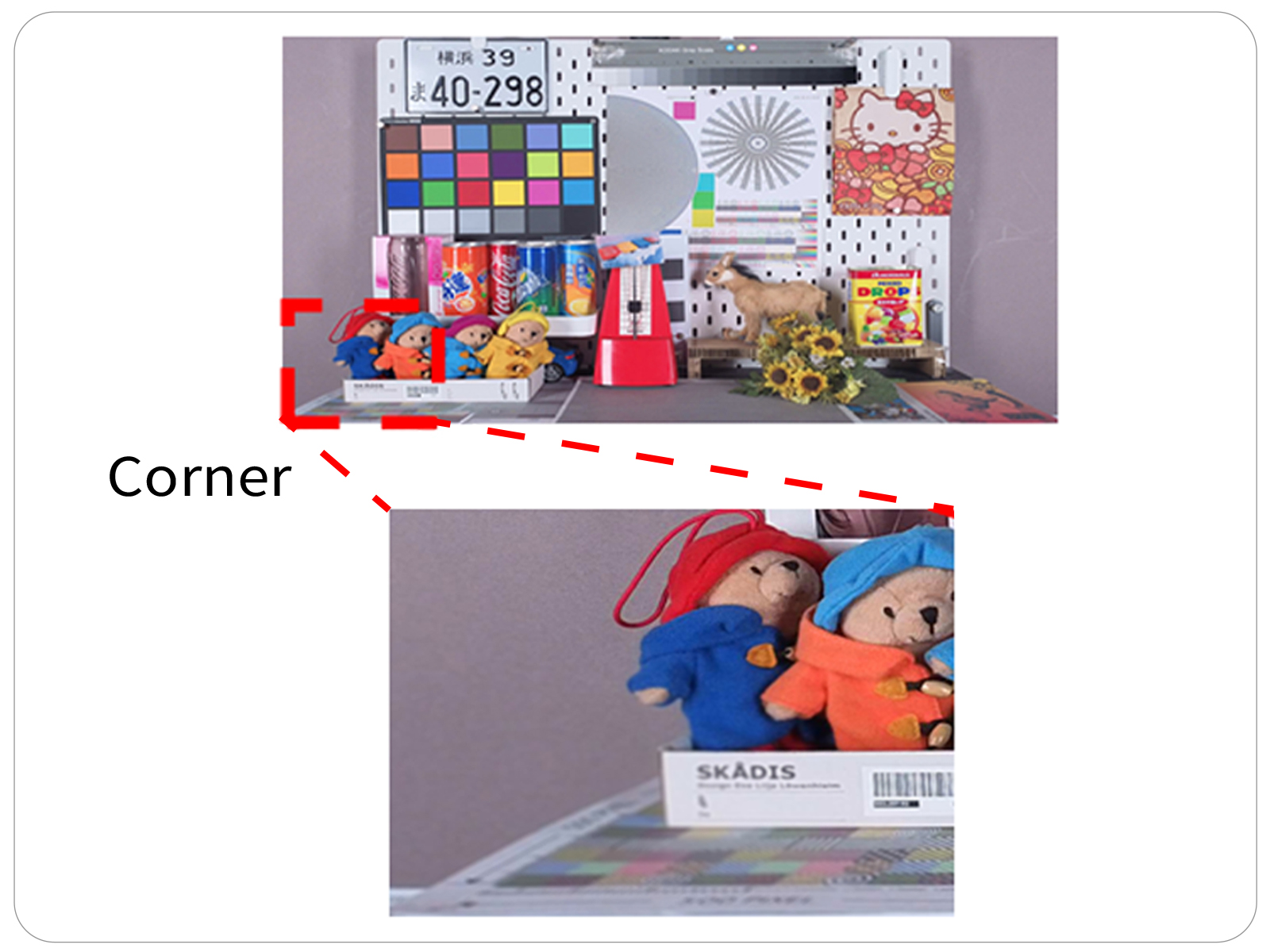 Image before automatic image calibration
